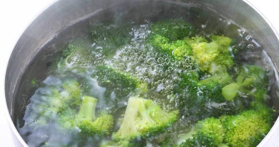 Cooking broccoli with filtered water