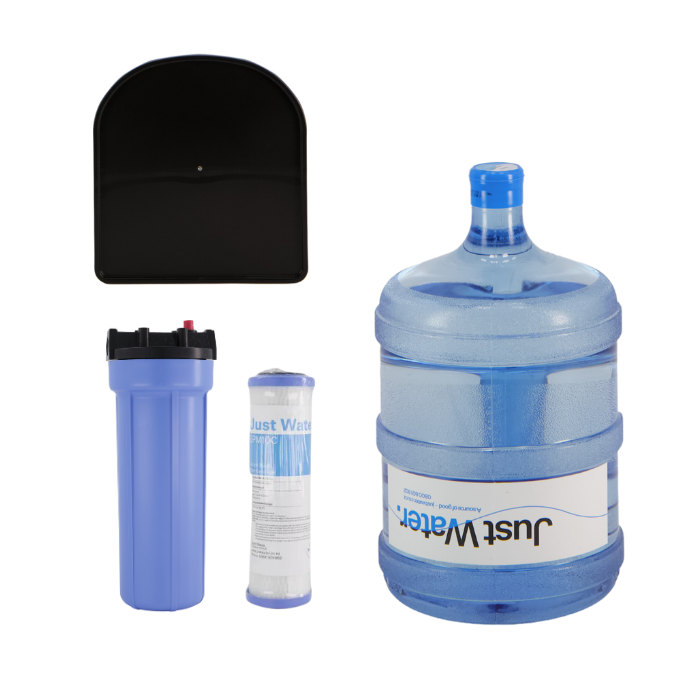 Easy Fill / Fill-Your Own filter kit including Just Water bottle, filter, filter housing and drip tray
