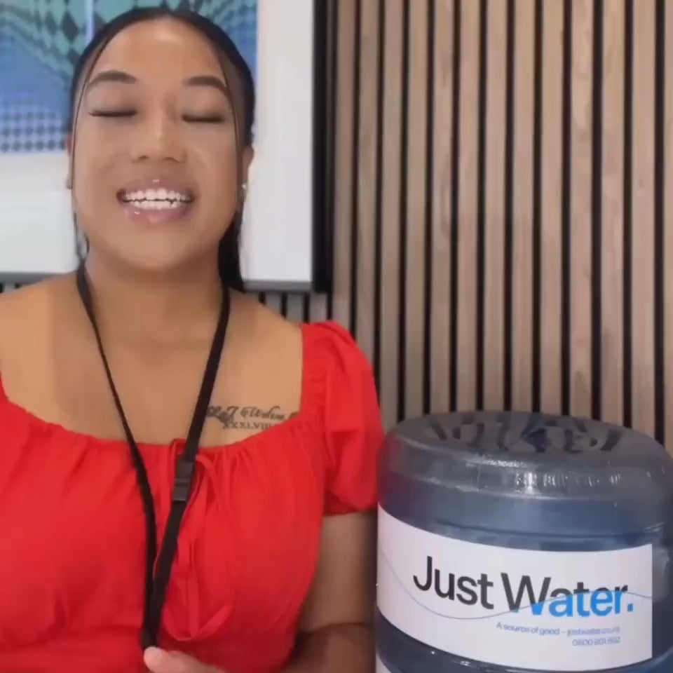 Paris explaining Just Water's water delivery